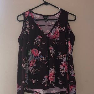 a long sleeve off the shoulder shirt !